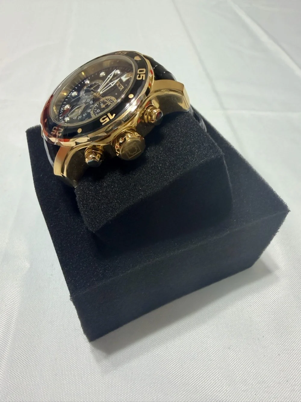 Invicta Men’s Gold and Black Chronograph Sport Watch